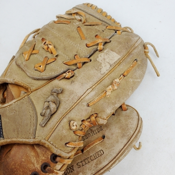 VTG 1663 T&C Baseball Glove Mitt 11" Right Hand Throw Leather Grain Steerhide - Picture 7 of 12